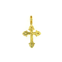 14k Yellow Gold Diamond Pendant | 1.68ctw Round Natural Diamonds, 32mm