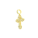 14k Yellow Gold Diamond Pendant | 1.68ctw Round Natural Diamonds, 32mm