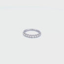 14K White Gold with 0.90CTW Natural White Diamond Women's Ring