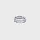 14K White Gold with 2.25CTW Natural White Diamond Women's Ring