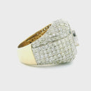 8.12ctw Round-Cut Diamond Men’s Champion Ring in 14K White Gold – Luxury Statement Jewelry