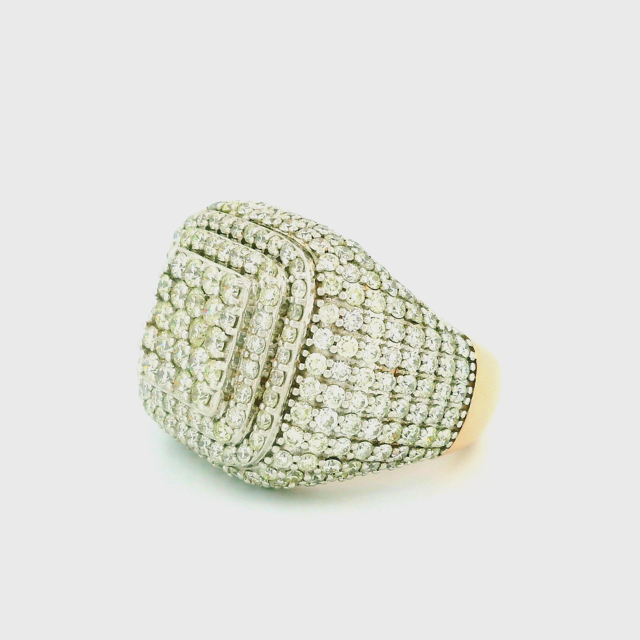 14k Rose Gold Men’s Champion Ring | 5.99ctw Natural White Diamond