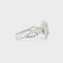 14K White Gold with 0.41CTW Natural White Diamond Women's Ring