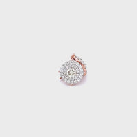 14K Rose Gold Earrings with 2.38CTW Natural White Diamond