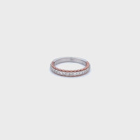 14K White and Rose Gold with 0.48CTW Natural White Diamond Ring