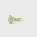 14k Yellow Gold Women’s Diamond Ring | 0.63ctw Natural White Diamonds, 11.8mm