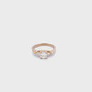 14K Yellow Gold Women's Ring with 0.85CTW Natural White Diamonds