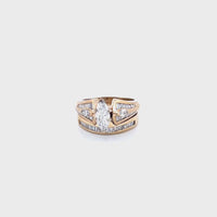 14K Yellow Gold Women's Ring with 2.00CTW Natural White Diamonds