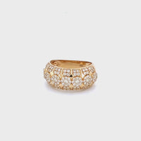 14K Yellow Gold Men's Pinky Ring with 1.44CTW Natural White Diamonds