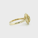 14K Yellow Gold with 1.22CTW Natural White Diamond Women's Ring