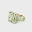 14k Yellow Gold Men’s Champion Ring | 4.54ctw Natural White Diamond