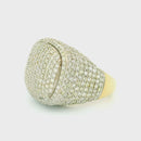14k Yellow Gold Men’s Champion Ring | 4.94ctw Natural White Diamond