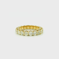 14k Yellow Gold Women’s Diamond Ring | 4.72ctw Natural White Diamonds, 4mm