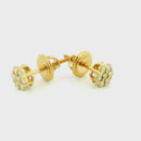 14k Yellow Gold Diamond Earrings | 0.25ctw Round Natural Diamonds, 5mm