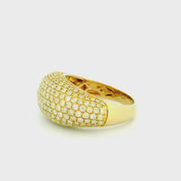 14k Yellow Gold Men’s Champion Ring | 2.63ctw Natural White Diamond