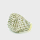 14k Yellow Gold Men’s Champion Ring | 6.64ctw Natural Diamond