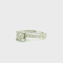 14k White Gold Women’s Diamond Ring | 1.78ctw Natural White Diamonds, 7mm