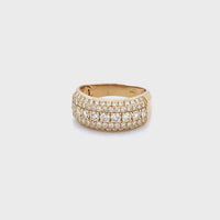 14K Yellow Gold Men's Pinky Ring with 2.13CTW Natural White Diamonds