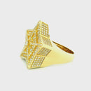 14k Yellow Gold Men’s Champion Ring | 2.26ctw Natural White Diamond