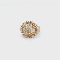 14K Yellow Gold Men's Pinky Ring with 1.60CTW Natural White Diamonds