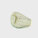 14k Rose Gold Men’s Champion Ring | 8.14ctw Natural White Diamond