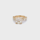 14K Yellow Gold Women's Ring with 3.80CTW Natural White Diamonds