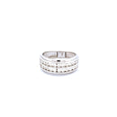 14K White Gold Men's Pinky Ring with 1.21CTW Natural White Diamonds