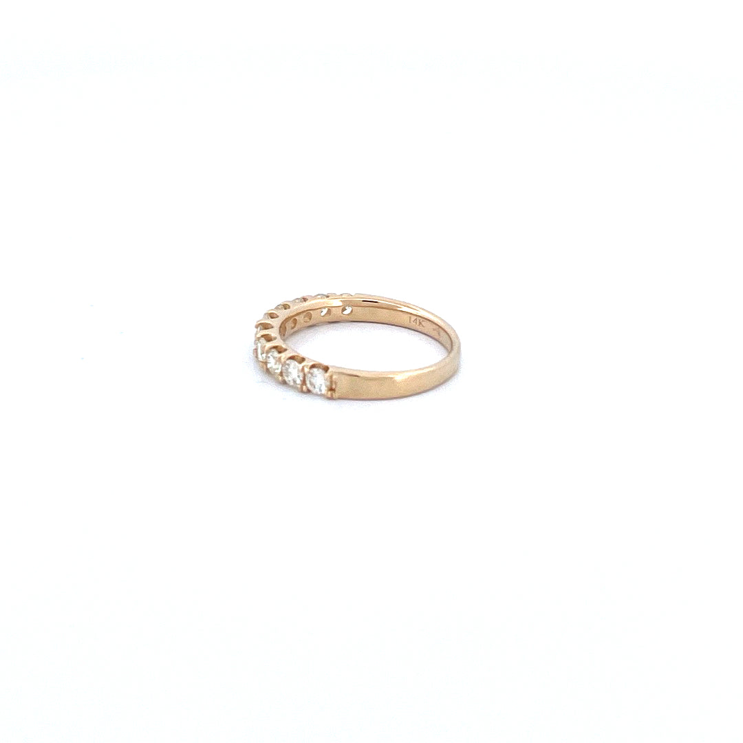 14K Yellow Gold with 0.92CTW Natural White Diamond Women's Ring