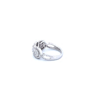 14K White Gold Women's Ring with 2.00CTW Natural White Diamonds