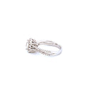 14K White Gold Women's Ring with 1.41CTW Natural White Diamonds