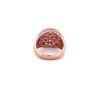 10K Rose Gold with 4.61CTW Natural White Diamond Men's Pinky Ring