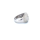 10K White Gold with 4.65CTW Natural White Diamond Men's Pinky Ring