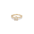 14K Yellow Gold with 1.17CTW Natural White Diamond Women's Ring