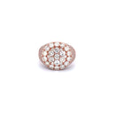 10K Rose Gold with 4.61CTW Natural White Diamond Men's Pinky Ring