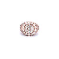 10K Rose Gold with 4.61CTW Natural White Diamond Men's Pinky Ring