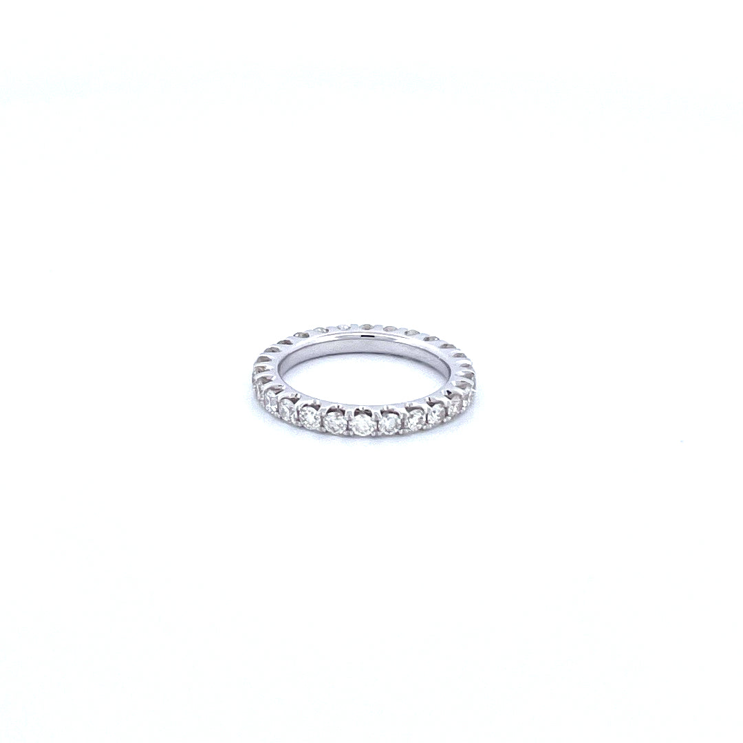 14K White Gold Women's Ring with 1.52CTW Natural White Diamond