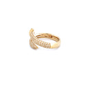 14K Yellow Gold Men's Pinky Ring with 1.14CTW Natural White Diamonds