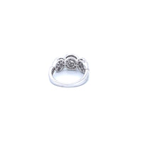 14K White Gold Women's Ring with 2.00CTW Natural White Diamonds