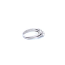 14K White Gold Women's Ring with 1.15CTW Natural White Diamonds