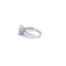 14K White Gold with 2.86CTW Natural White Diamond Women's Ring