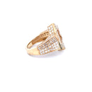 14K Yellow Gold Men's Pinky Ring with 4.5CTW Natural White Diamond