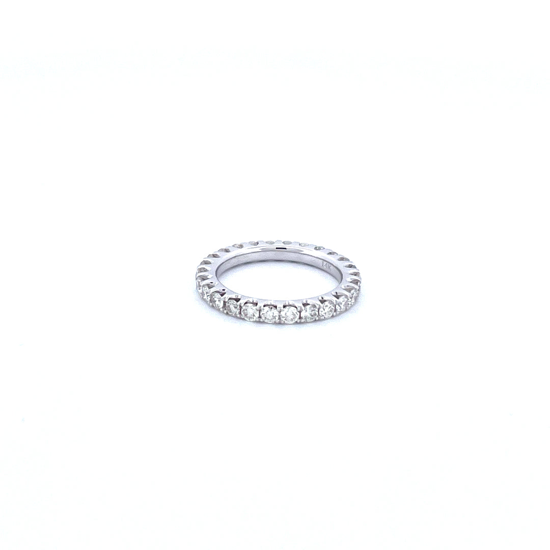 14K White Gold Women's Ring with 1.52CTW Natural White Diamond