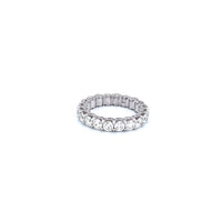 14K White Gold Women's Ring with 4.7CTW Natural White Diamond