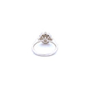 14K White Gold Women's Ring with 1.11CTW Natural White Diamonds