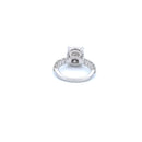 14K White Gold with 2.86CTW Natural White Diamond Women's Ring