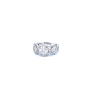 14K White Gold Women's Ring with 2.00CTW Natural White Diamonds