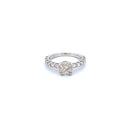 14K White Gold with 1.22CTW Natural White Diamond Women's Ring