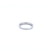 14K White Gold with 0.90CTW Natural White Diamond Women's Ring