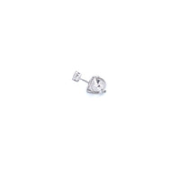 14K White Gold Earrings with 0.18CTW Natural White Diamond