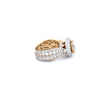 14K Yellow Gold Women's Ring with 4.05CTW Natural White Diamond